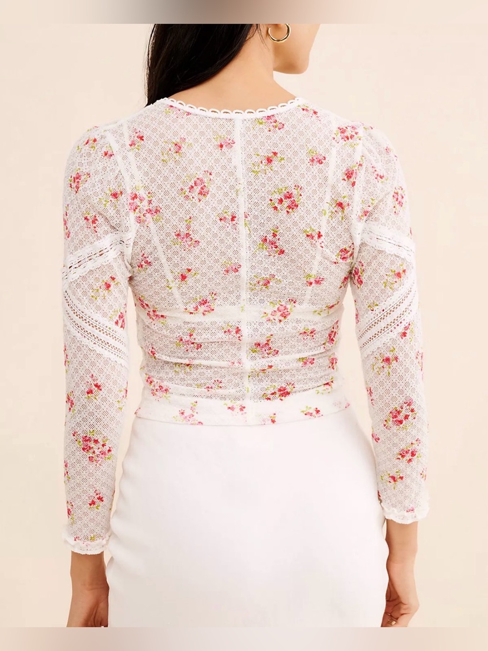 Free People Kika floral top, XS - Picture 2 of 8